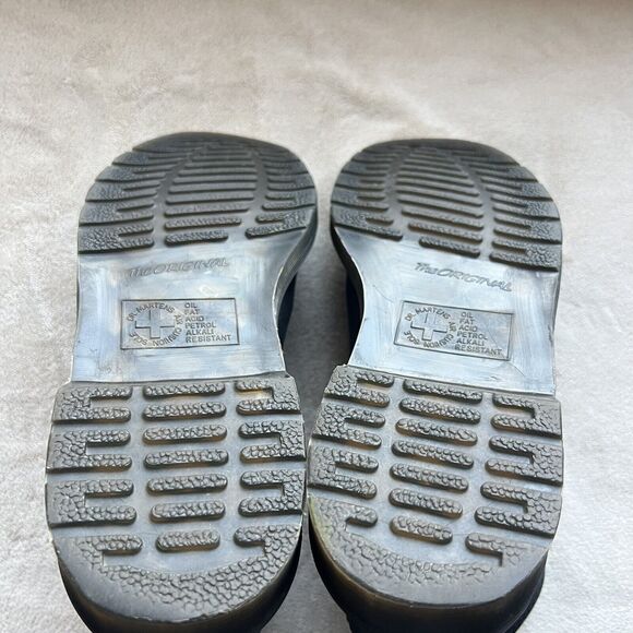 Dr. Martens 20846 Black Smooth Leather 8-Eye Combat Boot Men 9 Women 10 Grunge - Picture 15 of 16